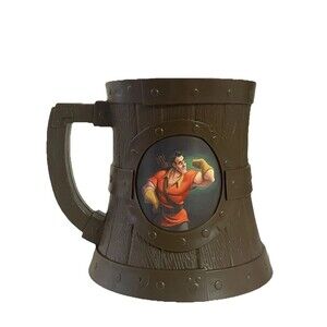 Disney Parks Beauty and the Beast Gaston Tavern Mug Cup Stein Plastic Souvenir